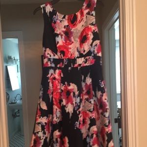Kate Spade watercolor sleeveless dress, size 6